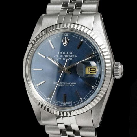 1983 rolex datejust|rolex datejust 16014 blue dial.